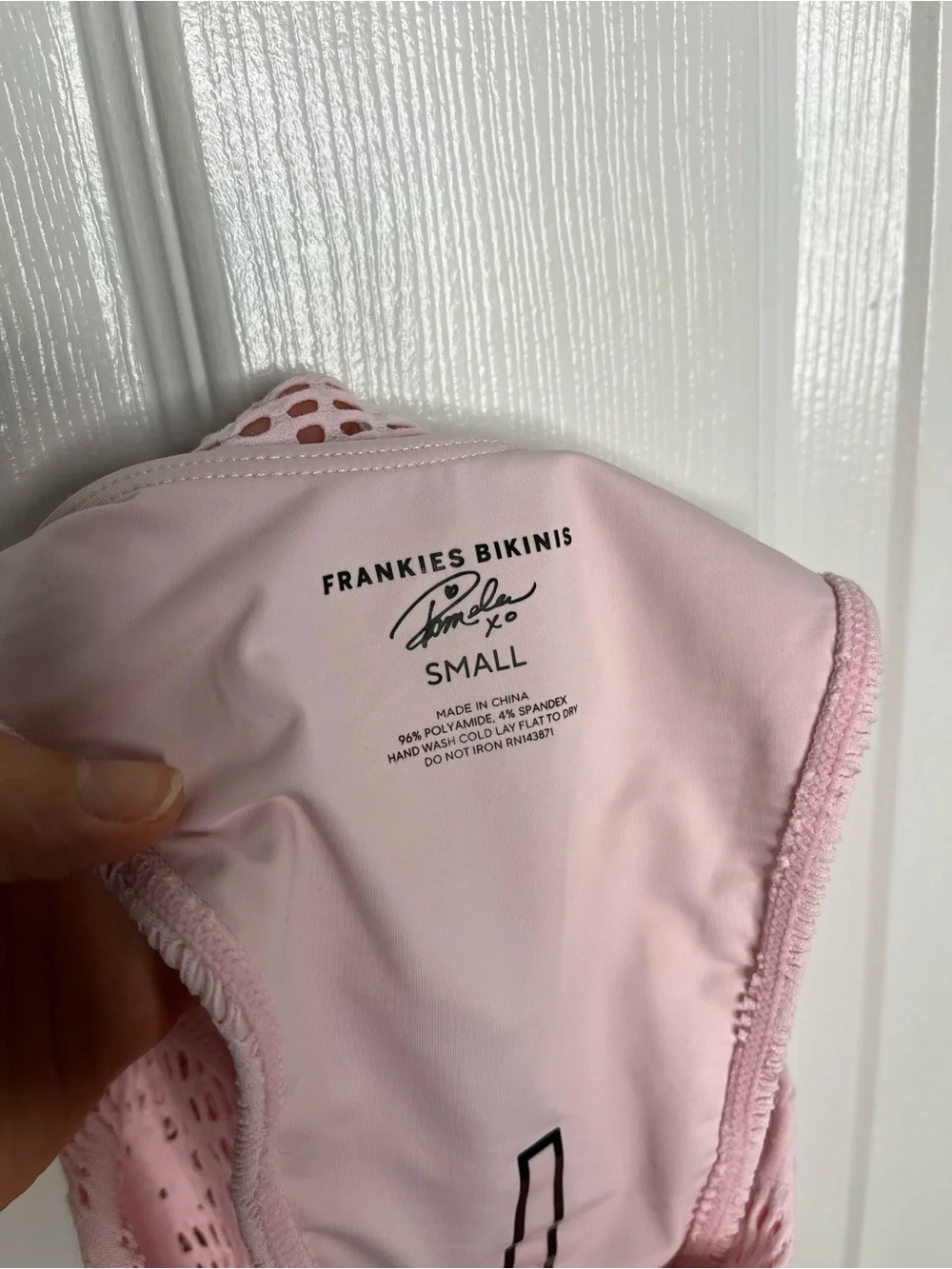 Frankies Bikinis x Pamela Anderson Pink Floral One Piece Swimsuit Bathing Suit S
